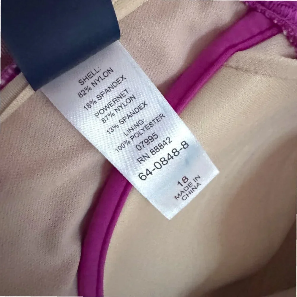 SWIMSUITS FOR ALL Pink 2-PC Underwire Keyhole Tankini Top & Bikini Bottom Set 18 - Picture 8 of 12